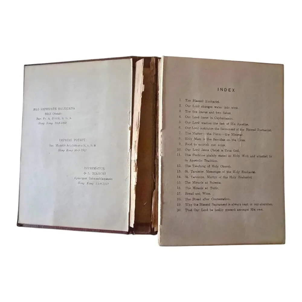 Catechetical Scenes the Blessed Eucharist by Rev. M. Coerezza Hardback 1957